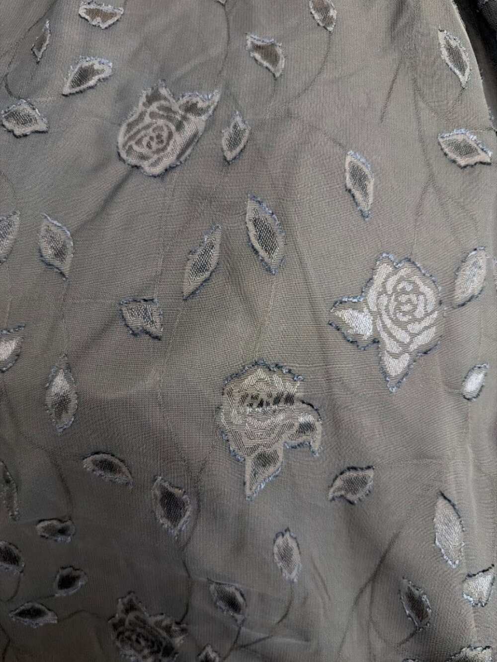 Pinup Fashion V-Neck Puff Sleeve Floral Jacquard Dress Size 22W - Picture 12 of 15